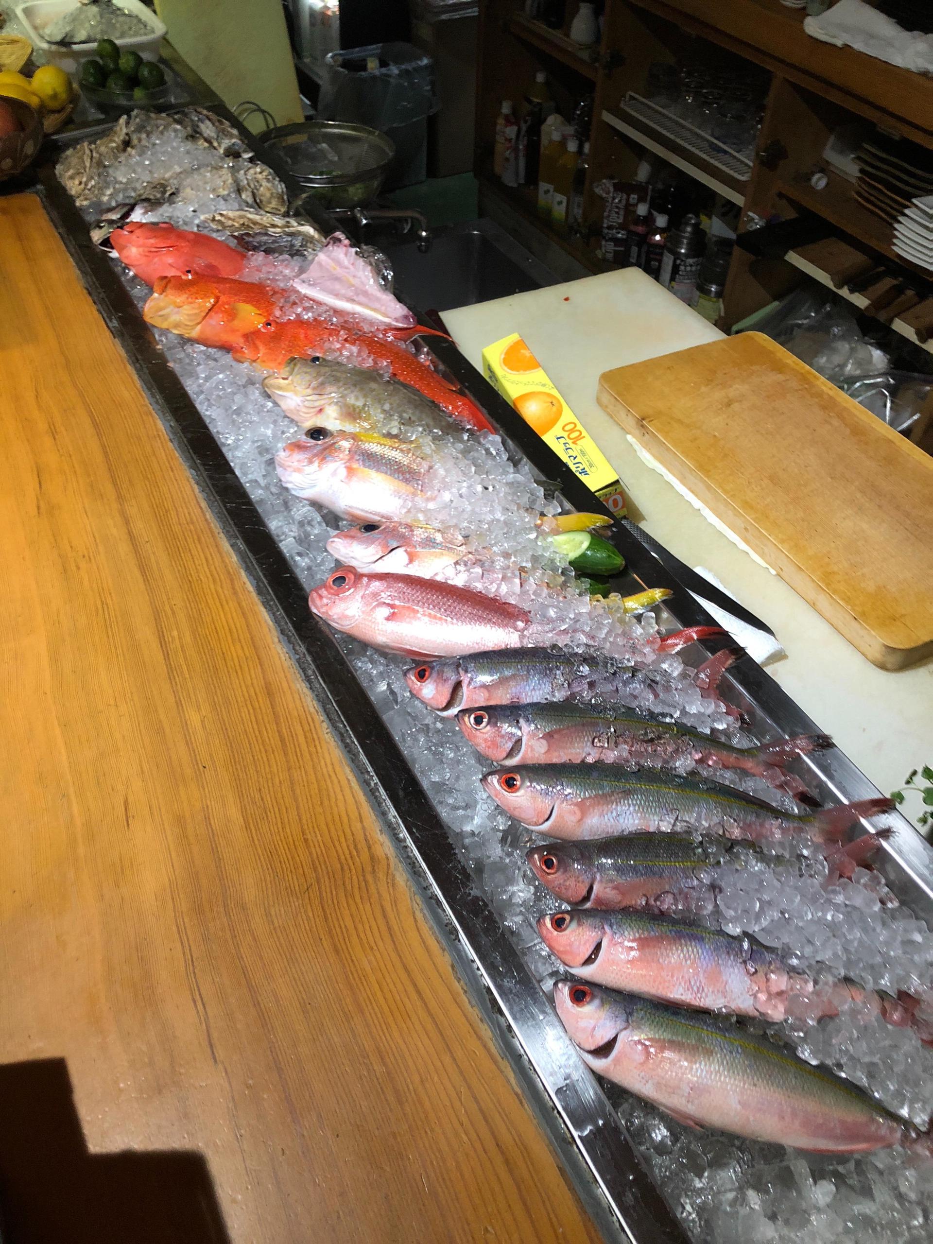 沖縄近海魚が満載 18 10 15 那覇市 本島南部 モノレールの居酒屋 ダイニングバー 春夏秋冬 小禄本店 那覇市 ランチ 居酒屋 美らタウン沖縄 沖縄の観光 地域情報ポータルサイト