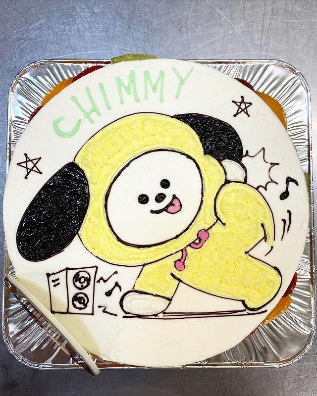 お気に入りのキャラクターで誕生日祝いはいかがですか オリジナルケーキ キャラクターケーキ ばんたん Chimmy チミー Bts 21 11 02 本島南部のケーキ いくぼ菓子店 糸満市 ケーキ 和菓子 美らタウン沖縄 沖縄の観光 地域情報ポータルサイト